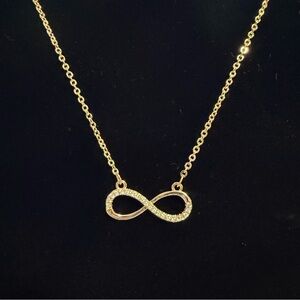 14k Rose Gold Plated Infinity Pendant Necklace